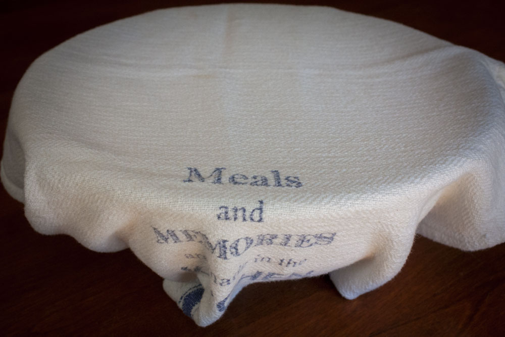 Cover with a clean tea towel